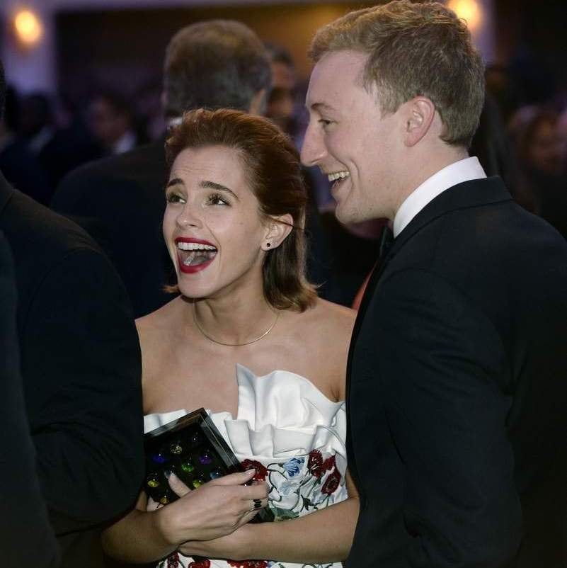 Emma Watson mingled with friends at the annual dinner.
<br>
Photo: Getty Images