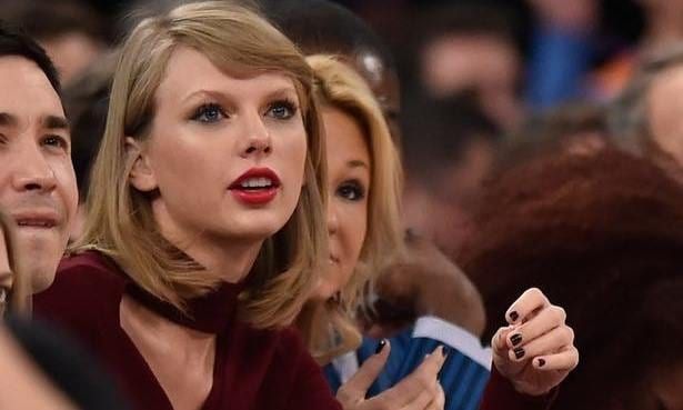 Taylor Swift joined celeb pals Amanda Seyfried and Kate Upton for the NY Knicks game