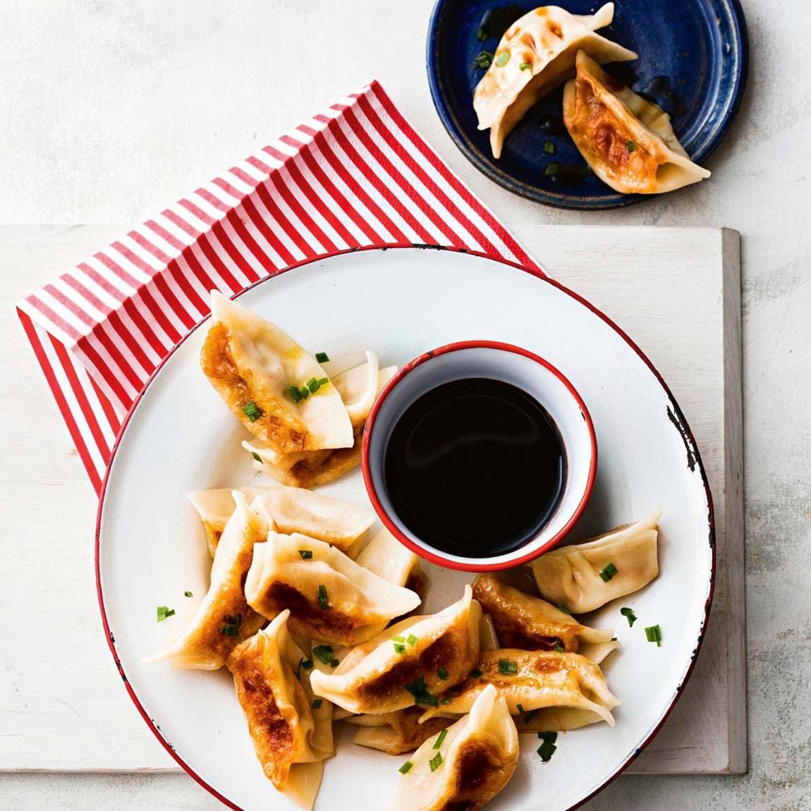 Chicken and corn potstickers