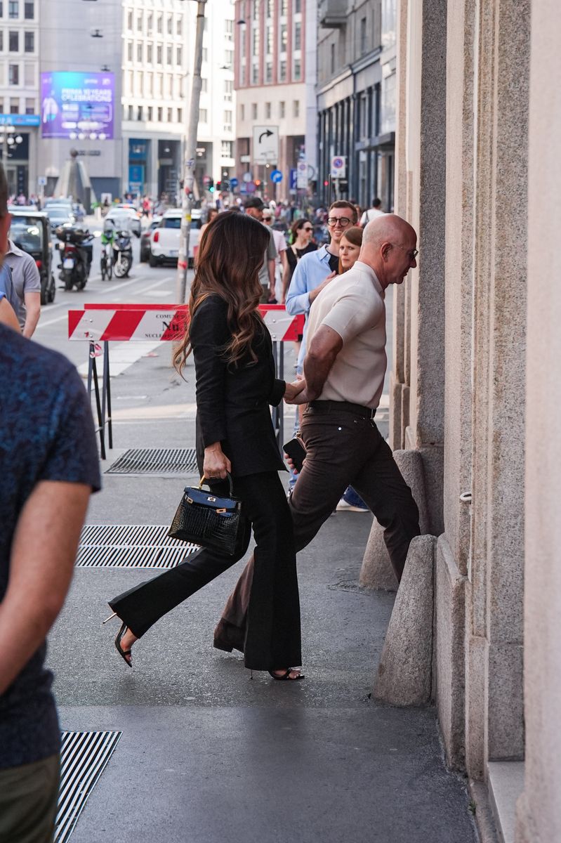 Jeff Bezos and Lauren SÃ¡nchez are seen a few days before their wedding at Dolce and Gabbana Martini bar on June 08, 2025 in Milan, Italy. (Photo by Andrea Cremascoli/GC Images)