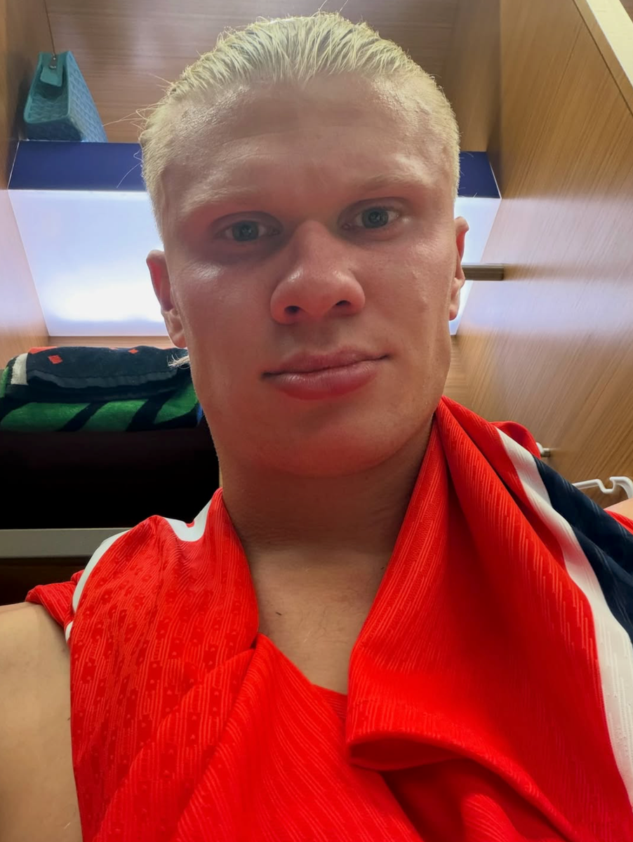 Haaland sent social media into a frenzy after arriving in Norway carrying a taxidermy raccoon under one arm and a Dolce & Gabbana tote bag over his shoulder. 