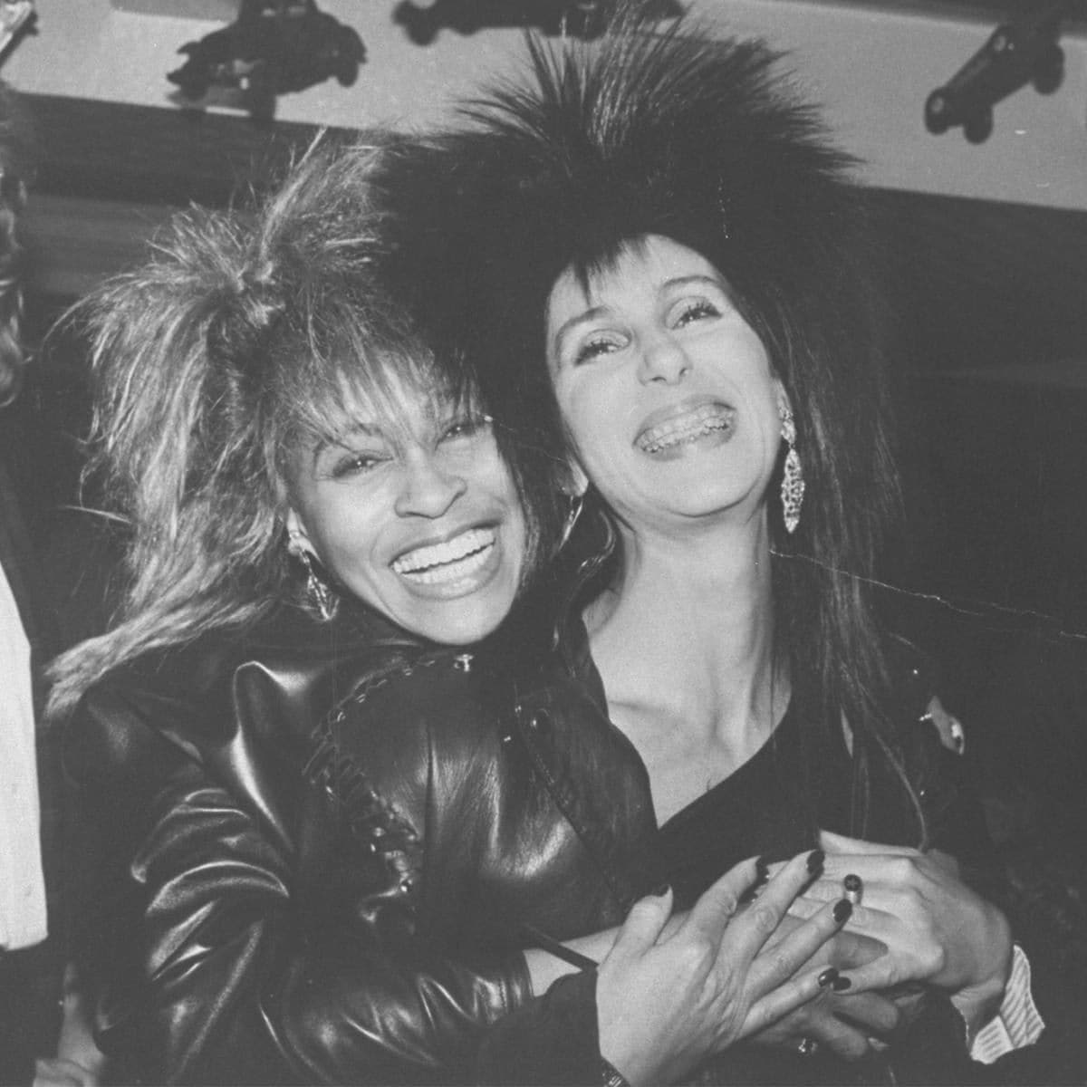 Tina Turner Hugs Cher At The MTV Awards Party
