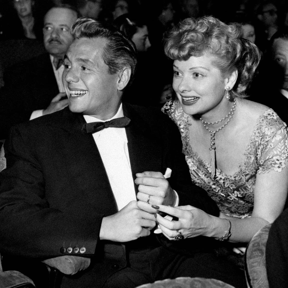 Lucille Ball with her husband Desi Arnaz