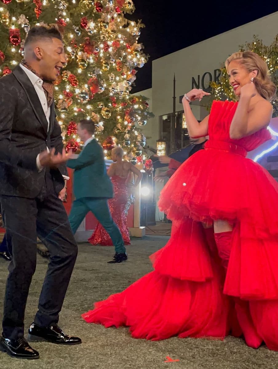 Lopez showed off some perfect looks for Christmas