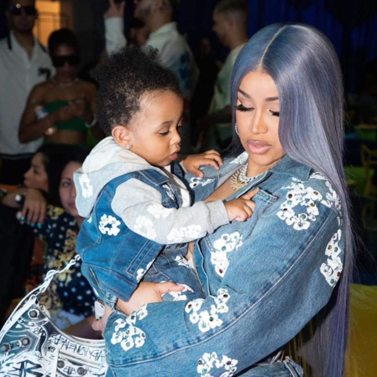 Cardi B shows off new face tattoo of her son s name Simple and cute