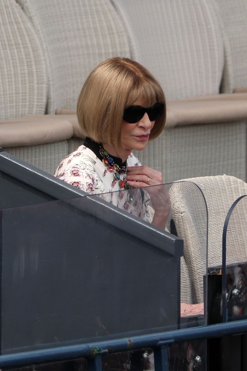 nna Wintour, Editor in Chief of Vogue, watches play on Day Twelve of the 2025 HSBC Championships at The Queen's Club on June 20, 2025 in London, England. (Photo by Julian Finney/Getty Images)
