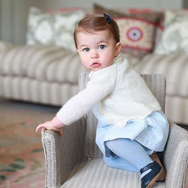 The one-year-old looked adorable in a light blue dress in the portraits released for her milestone birthday.
<br>
Photo: Getty Images
