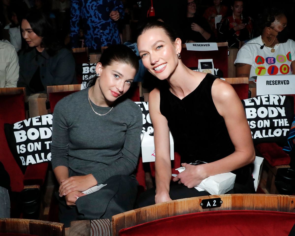Phoebe Gates and Karlie Kloss at a screening of "Everybody's Fight: An In Bloom Series on Reproductive Freedom'