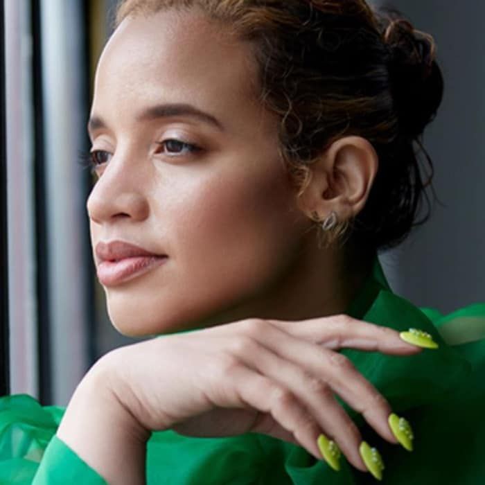 Dascha Polanco Green Nails
