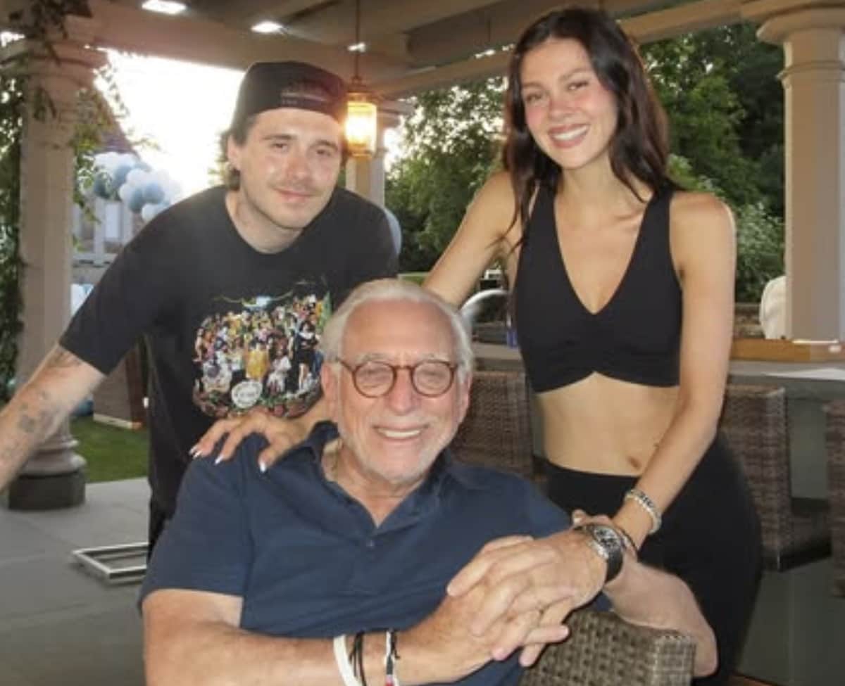 Brooklyn and Nicola recently celebrated her father's birthday