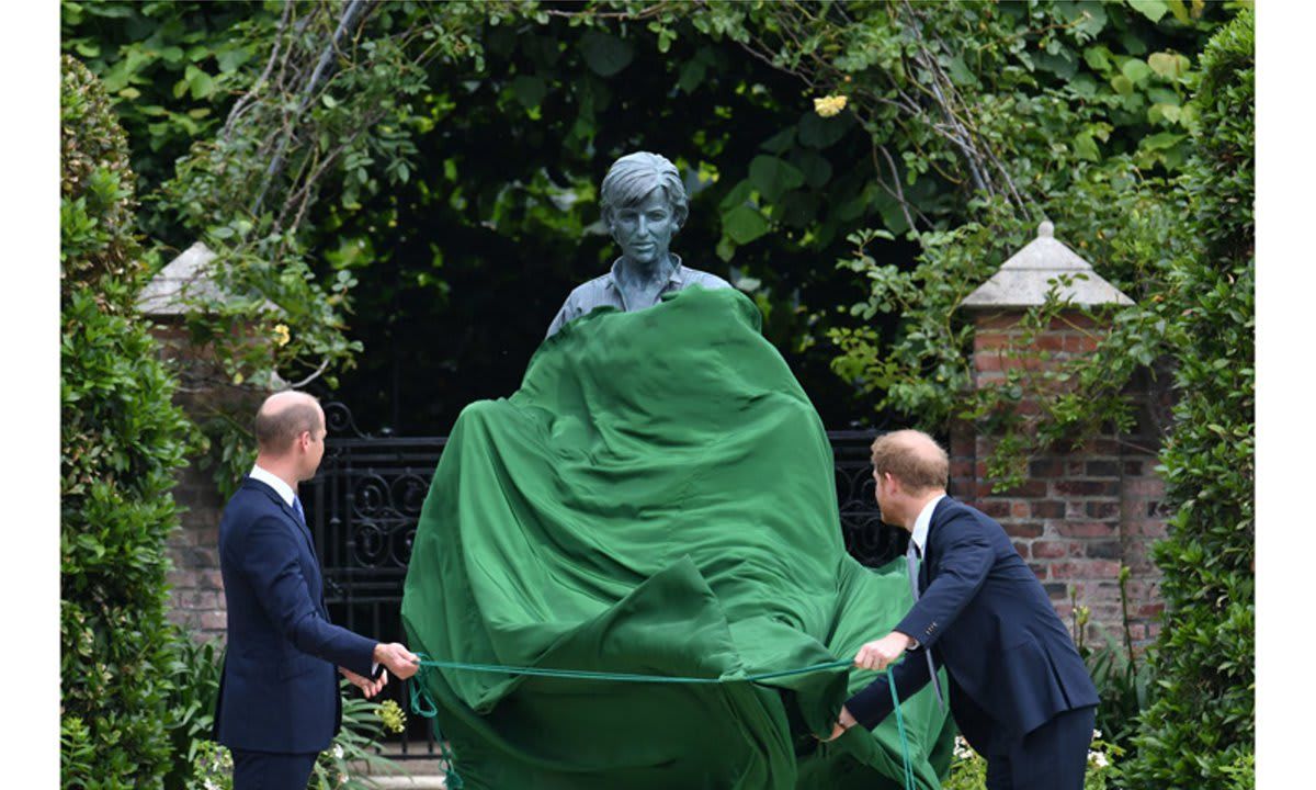 Prince William and Prince Harry unveiled the statue on what would have been their mother’s 60th birthday
