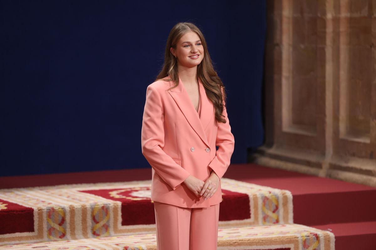 Princess Leonor at the reception for the 2026 Princess of Asturias Award winners