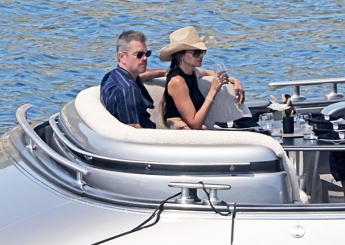 Matt Damon Flaunts Abs with Luciana Barroso in Bikini on Ibiza Yacht