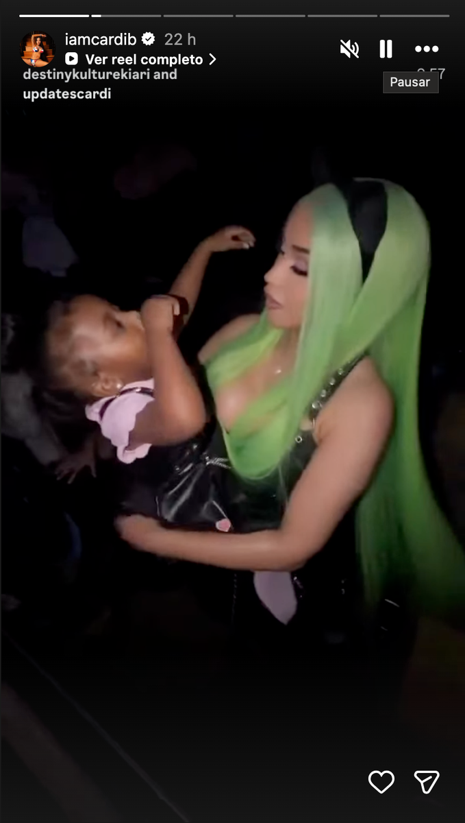 Cardi B enjoys a girls' night out with daughters Kulture and Blossom at KATSEYE's New York concert, showing off matching outfits and sweet family moments together.
