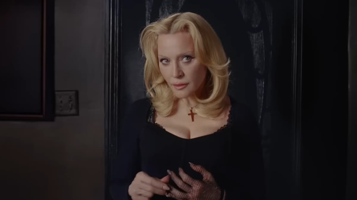 Madonna wore different beautiful outfits, including a lacy mini dress