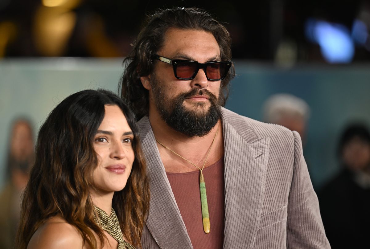 Adria Arjona and Jason Momoa attend "The Wrecking Crew" UK Special Screening at Cineworld Leicester Square on January 22, 2026 in London, England. (Photo by Kate Green/Getty Images)