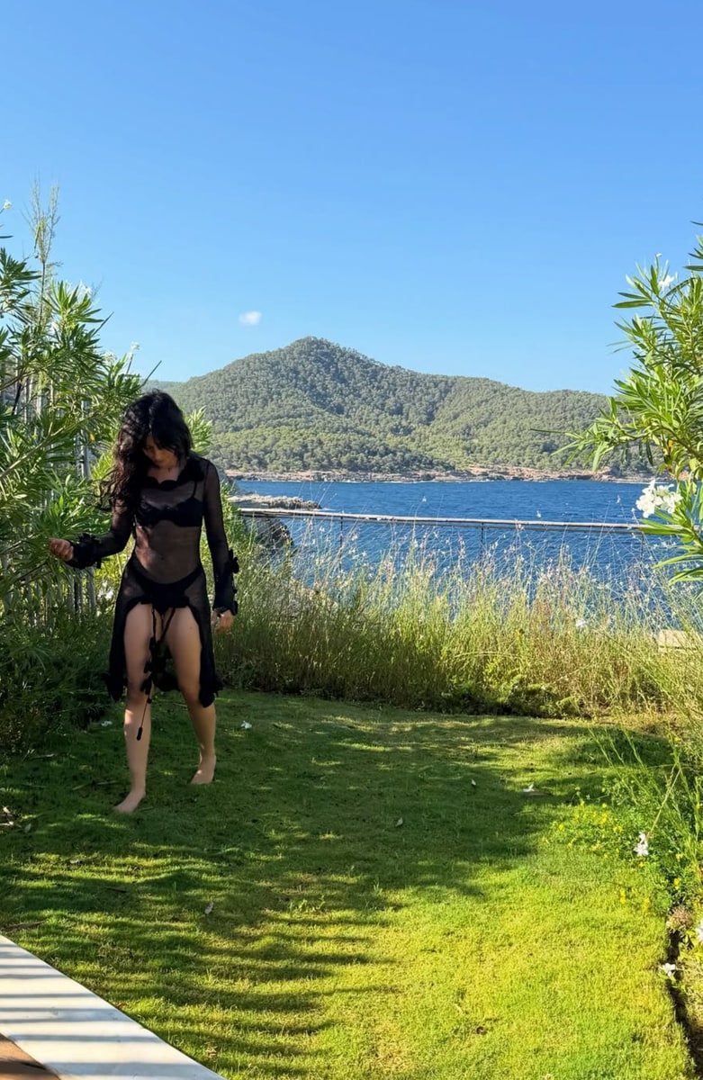 Camila Cabello in Ibiza with boyfriend Henry Junior Chalhoub