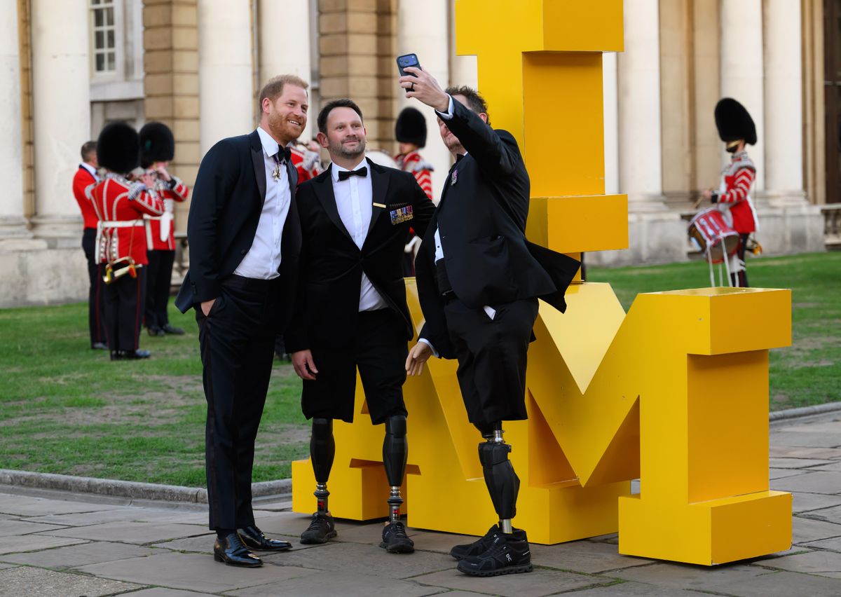 Prince Harry attends the Invictus Games Foundation's inaugural Invictus Spirit Awards at Old Royal Naval College