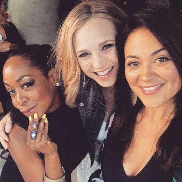 Camille with her co-stars Fiona Gubelmann and Tichina Arnold.
Photo: Instagram/@camilleguaty