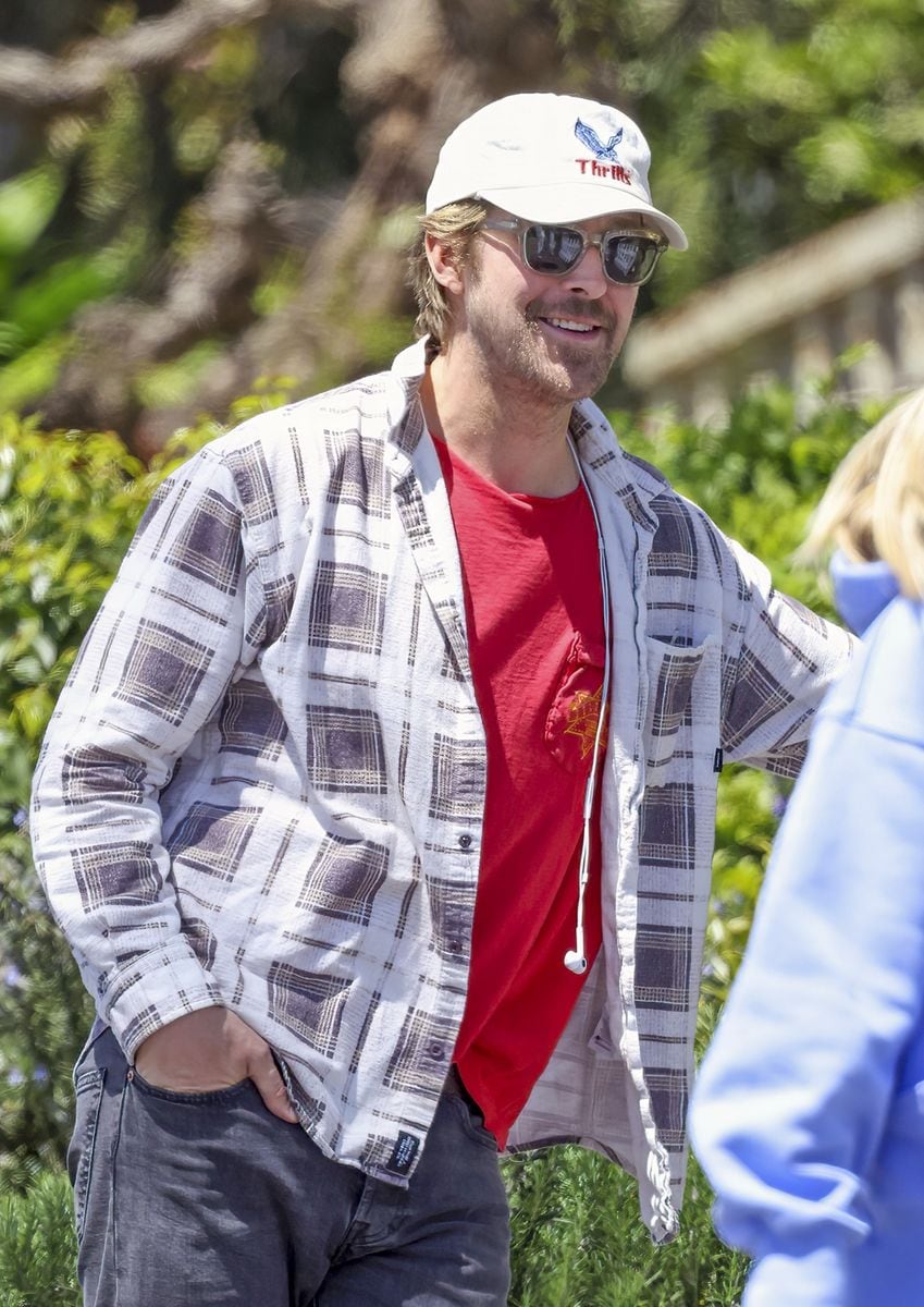 A closer look at Gosling's mustache