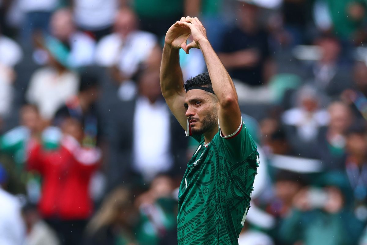 Raúl Jiménez celebrates after scoring against South Africa, a goal that carried far more meaning than a place on the scoresheet.