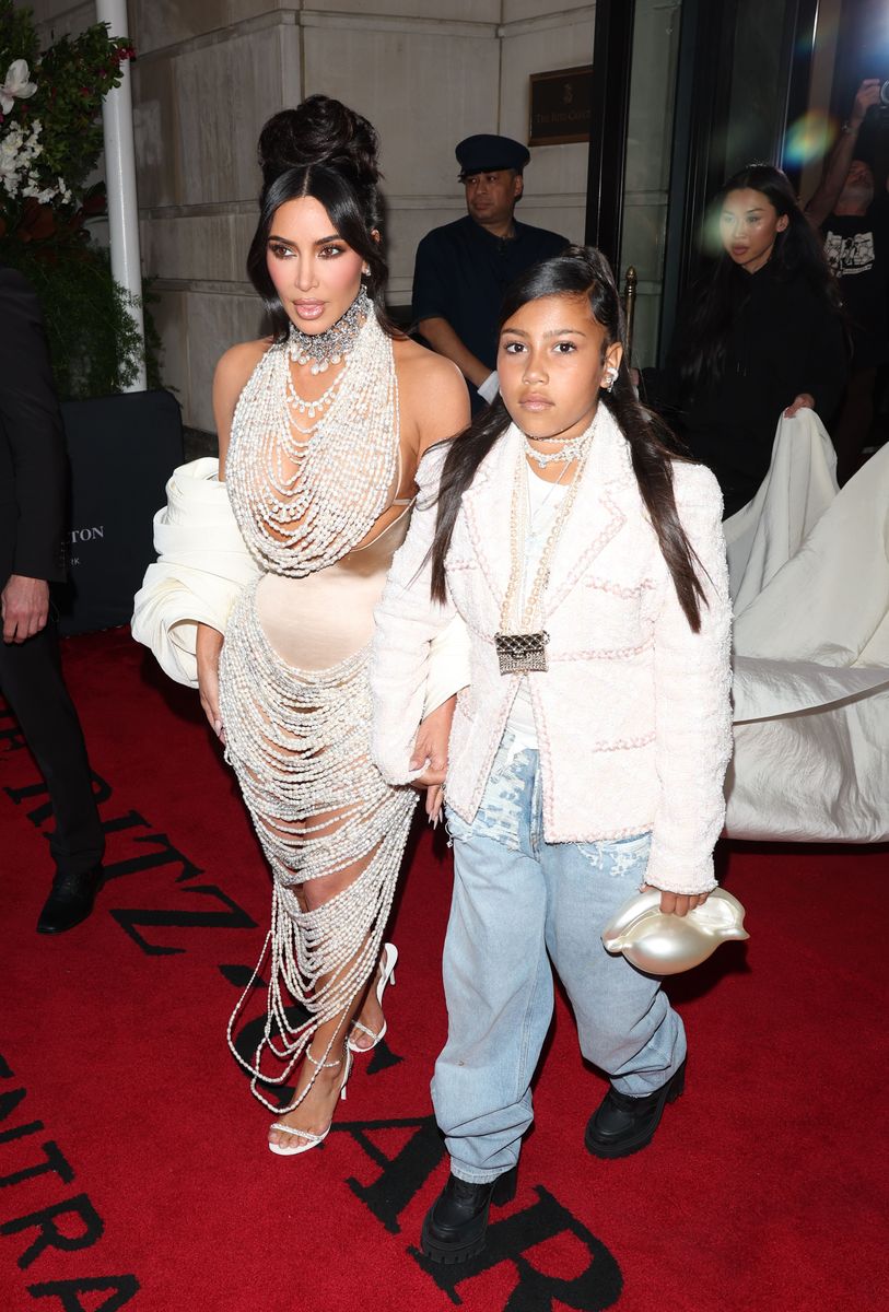  Kim Kardashian and North West are seen leaving the Ritz Hotel 