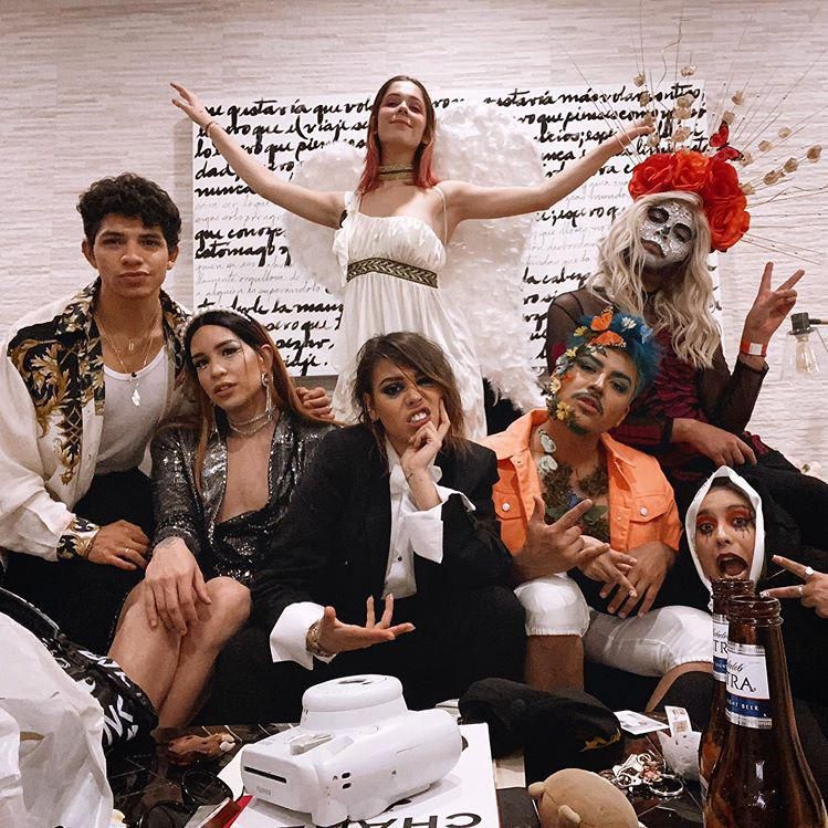 Elite Danna Paola and Georgina Amorós dressed as Euphoria characters for Halloween