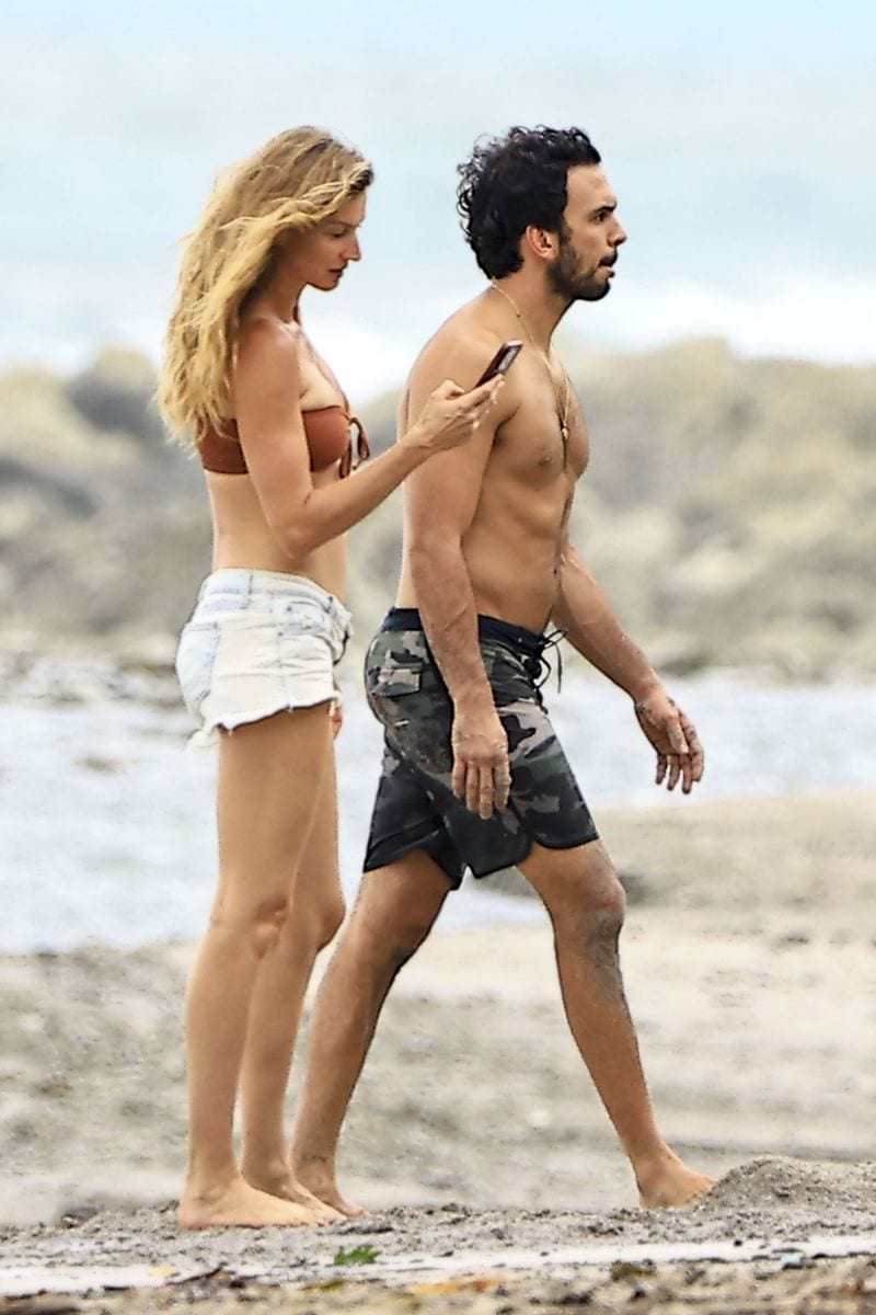 The couple looked happy and fit spending time together in Paradise