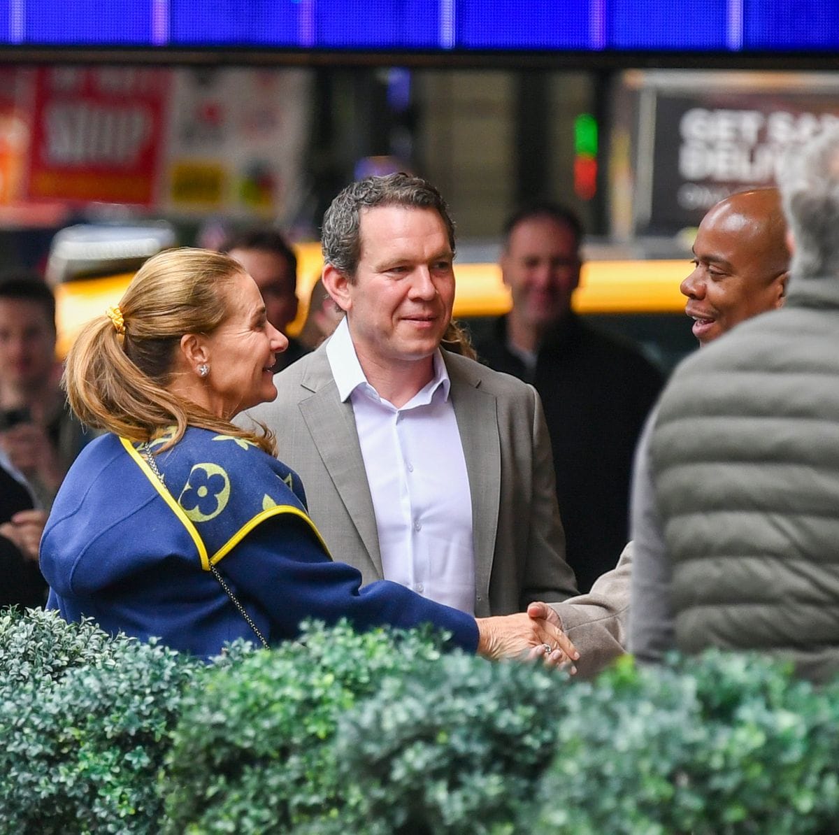 Melinda French Gates is all smiles as she heads on a date with her boyfriend Philip Vaughn
