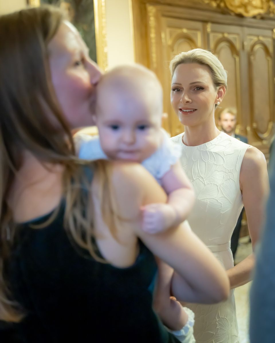 Charlene and Prince Albert joined Anna and her family at Monaco City Hall on September 30.
