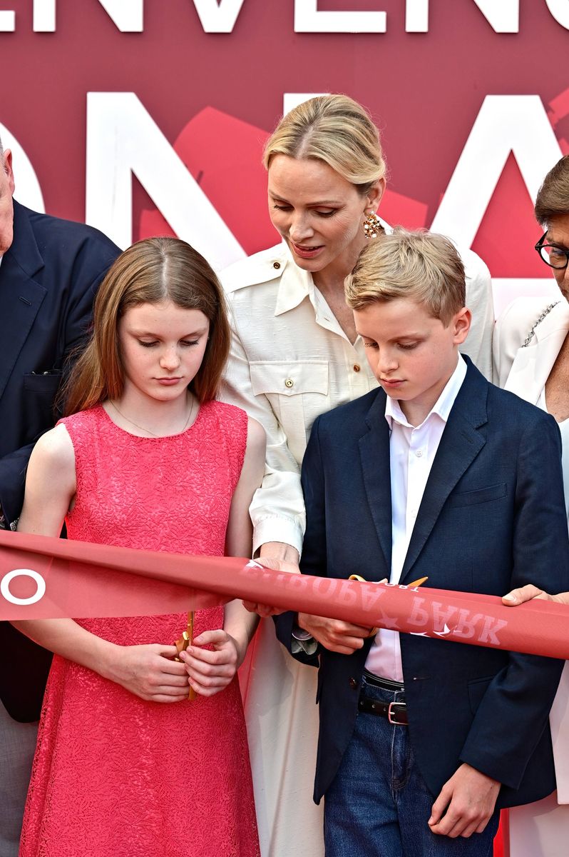 Prince Albert II, Princess Charlene, Prince Jacques, and Princess Gabriella officially inaugurated the Monaco-themed district at Europa-Park in Germany.
