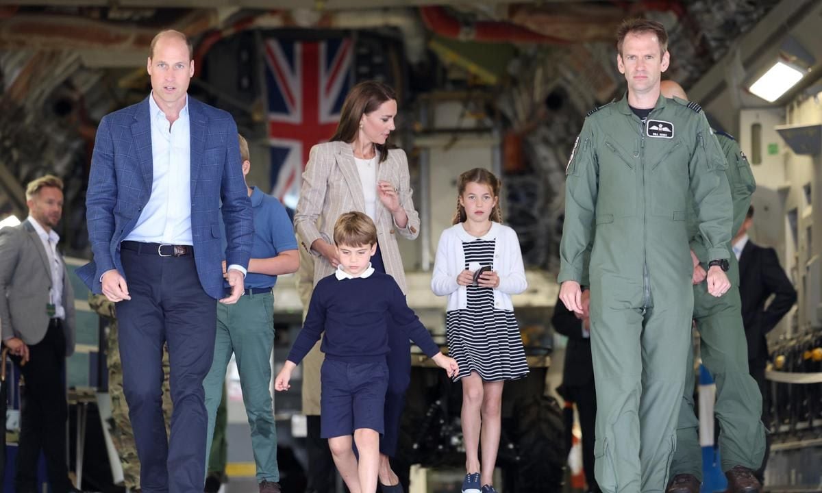 According to PEOPLE, the Waleses toured the aircraft that flew Queen Elizabeth's body back to London following her passing in Scotland last year.