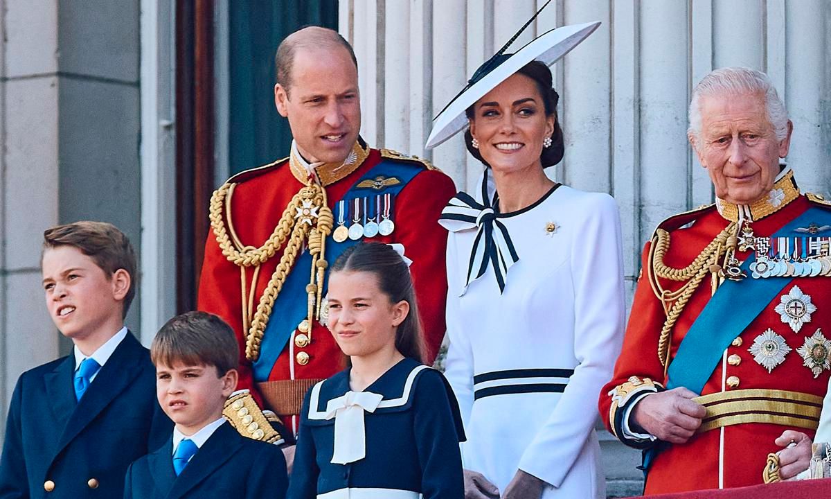 The Princess joined her family on the balcony of Buckingham Palace.