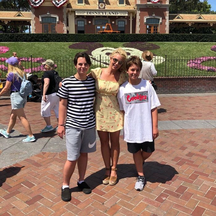 Britney Spears kids at Disney