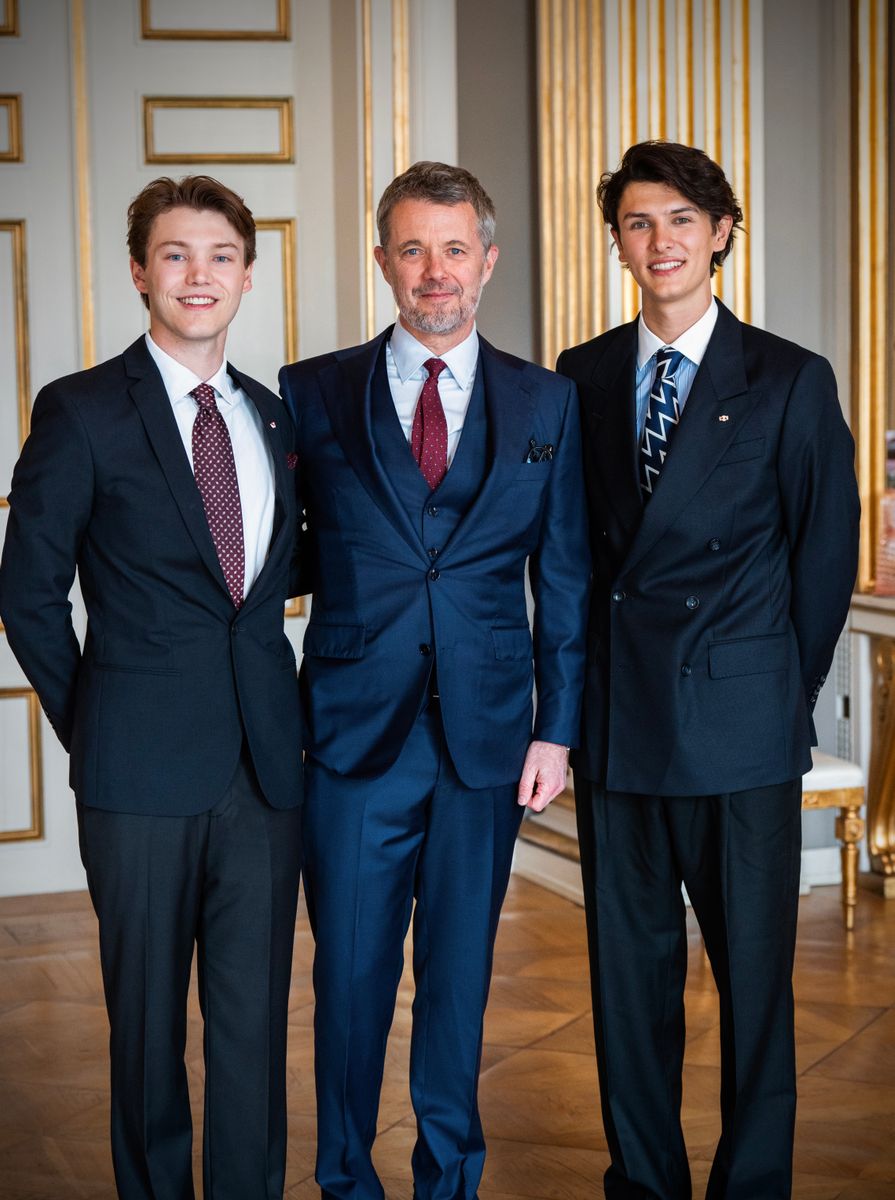 King Frederik and nephews Count Nikolai and Count Felix