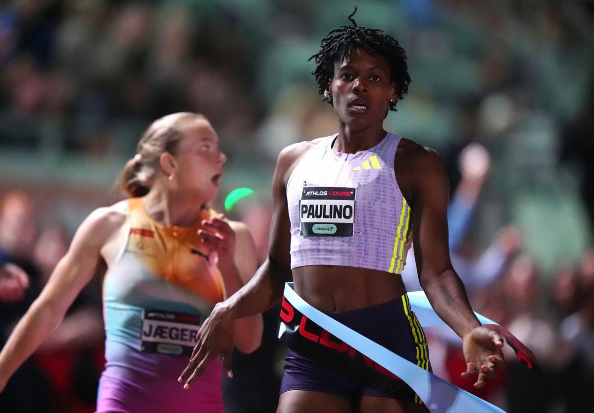 Marileidy Paulino of the Dominican Republic wins the 400m during ATHLOS 2026