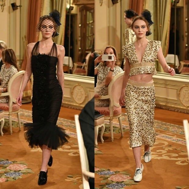 Lily-Rose Depp made her runway debut at the Chanel show.
Photos: Pascal Le Segretain/Getty Images