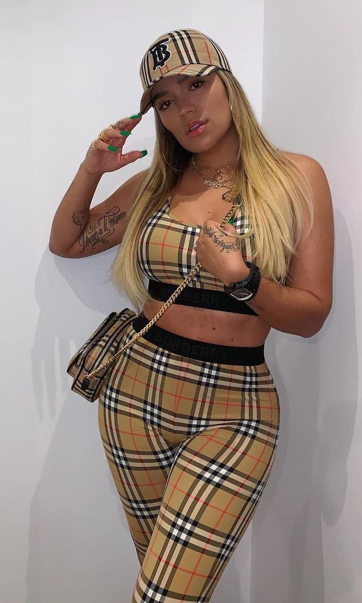 Karol G monochrome outfits