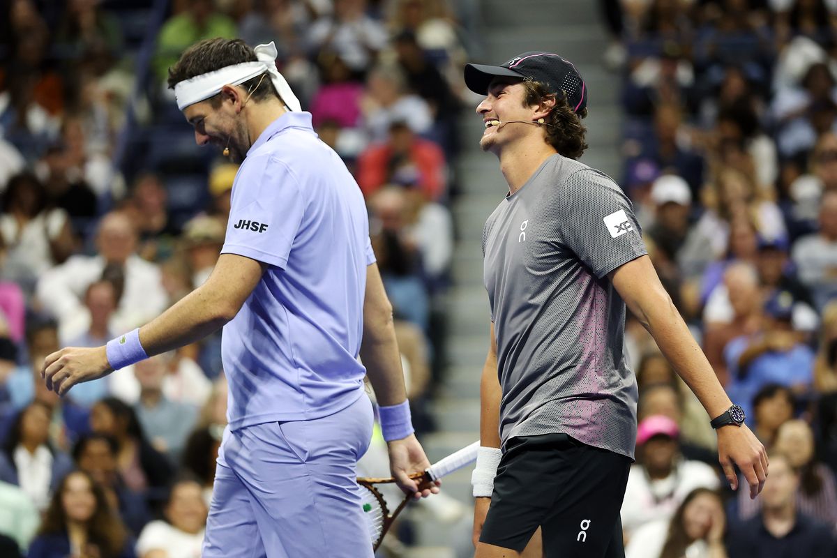 Nadal and Joao Fonseca this year at the US Open