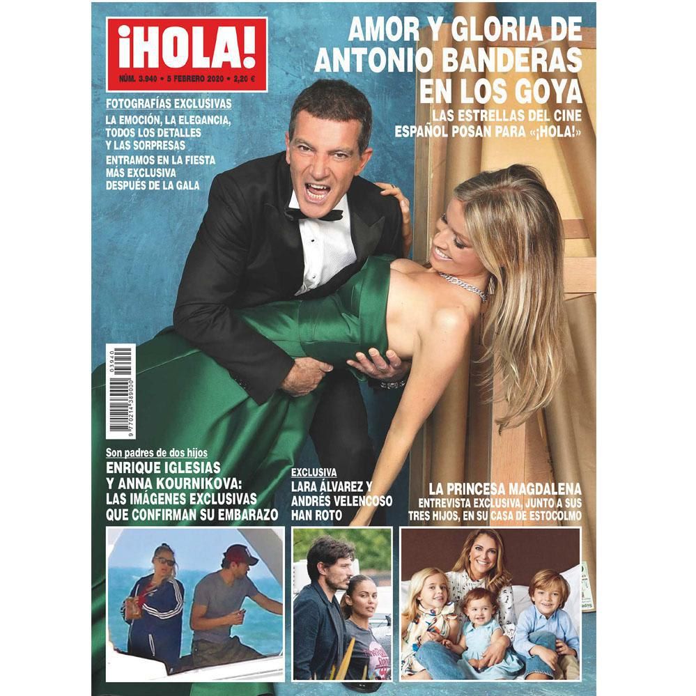Hola cover with exclusive pic that confirm Enrique Iglesias and Anna Kournikova's pregnancy