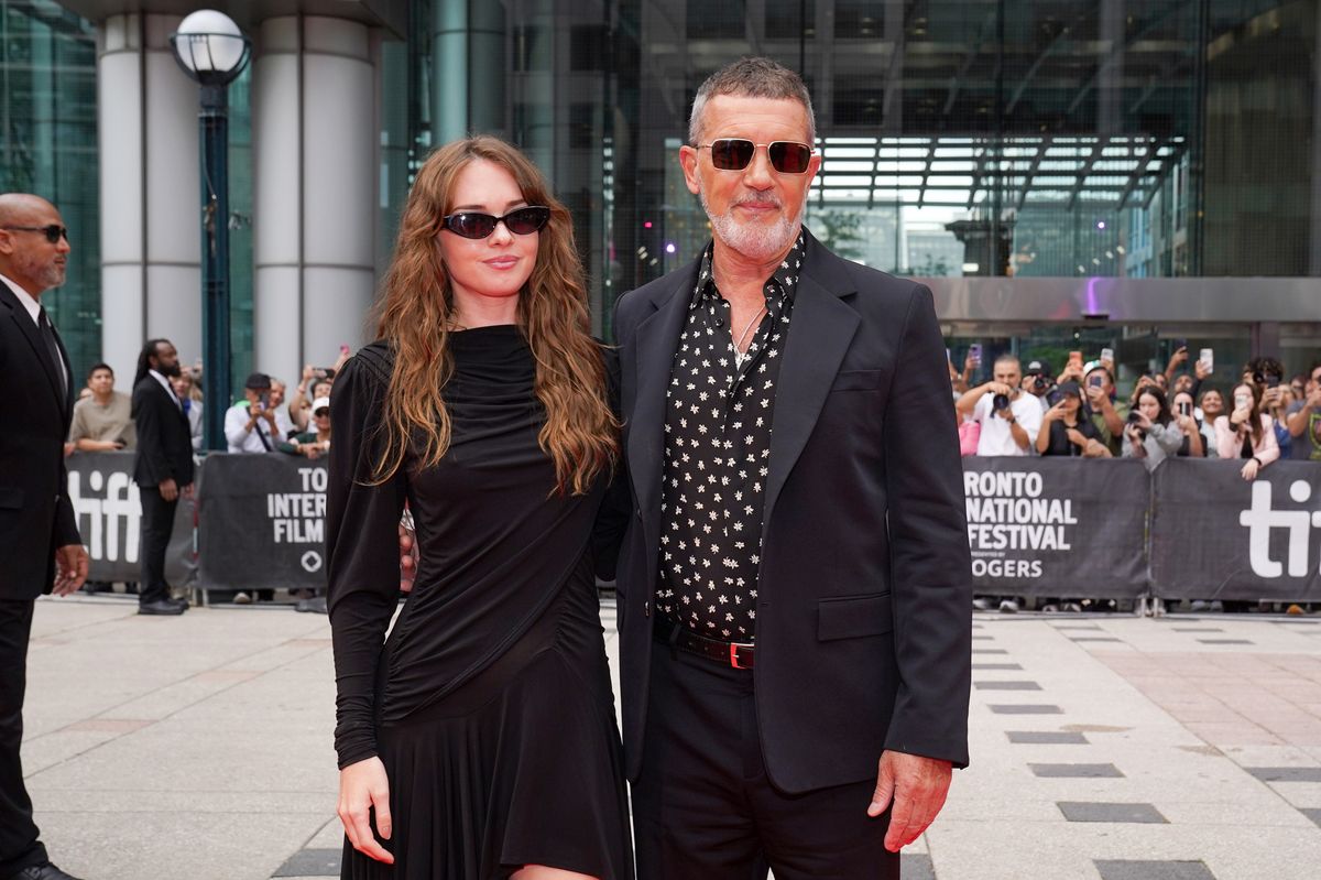 Stella Banderas and Antonio Banderas attend the premiere of "Up Against It" during the 2026 Toronto International Film Festival