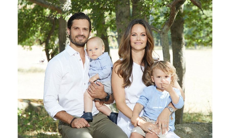 Prince Carl Philip, Princess Sofia share new family photo with sons Gabriel and Alexander