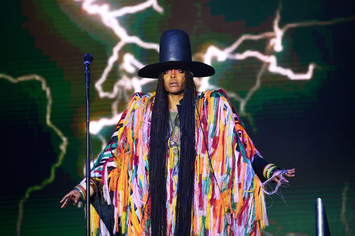 Erykah Badu performs at All Points East Festival 2023 at Victoria Park on August 26, 2023 in London, England