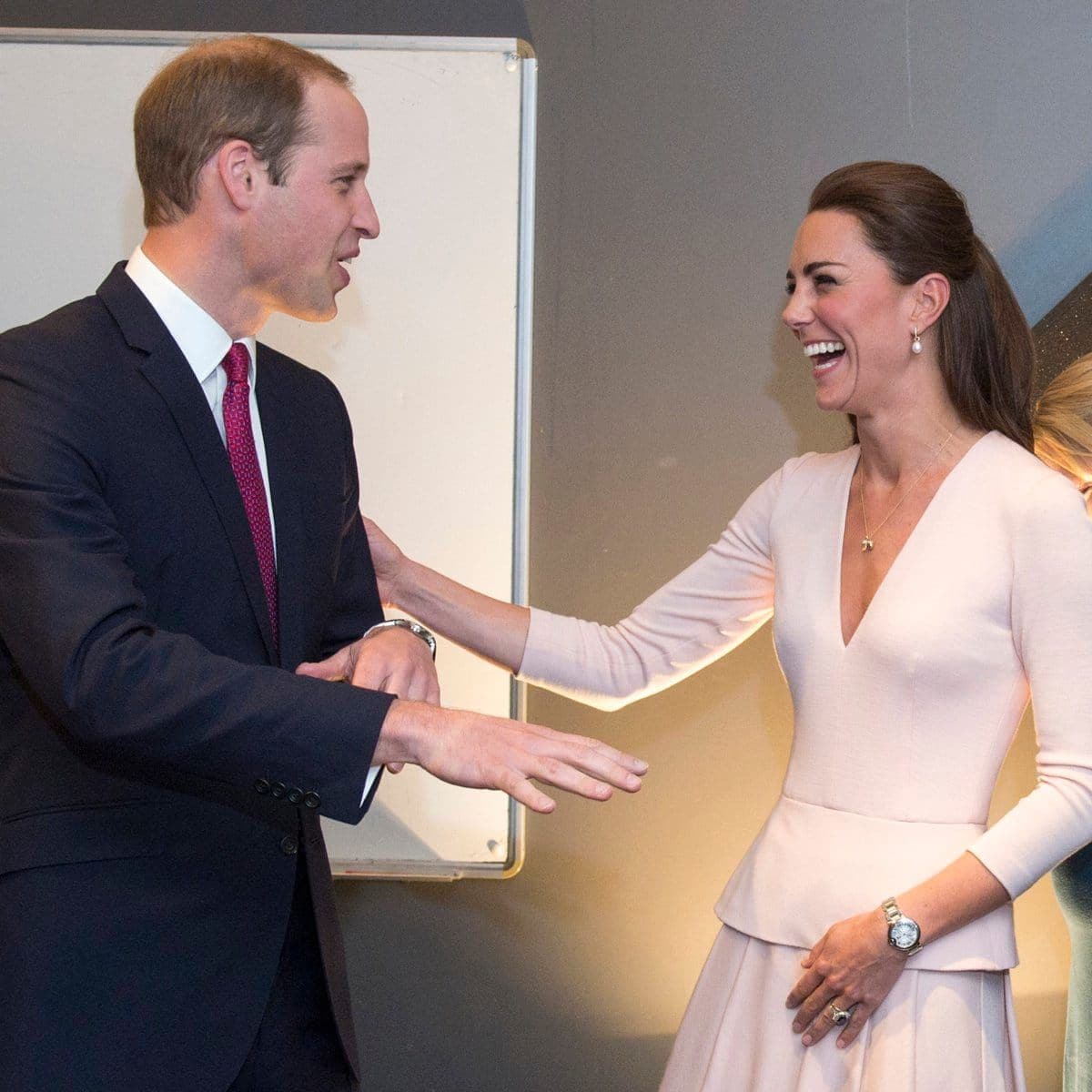 The royal couple shared a laugh as they were shown how to play on DJ decks in 2014 in Australia.