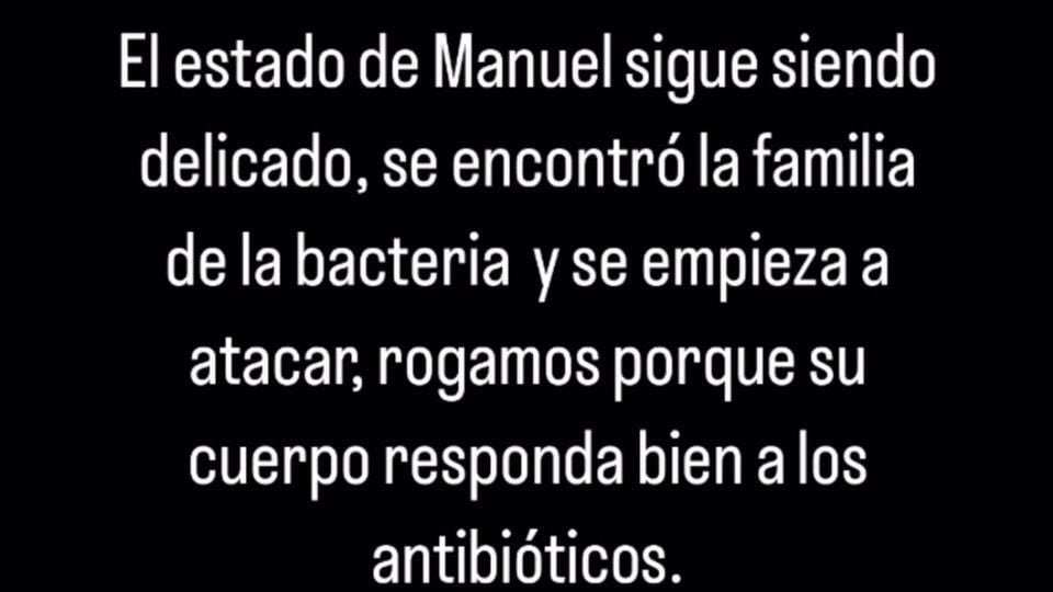 Dosal shared that they’re waiting for the antibiotics to take effect.