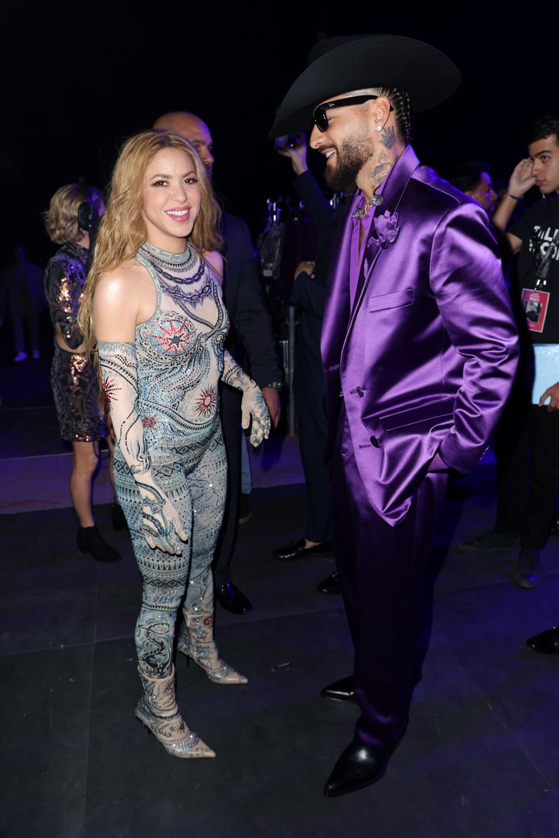Shakira and Maluma attend The 24th Annual Latin Grammy Awards on November 16, 2023