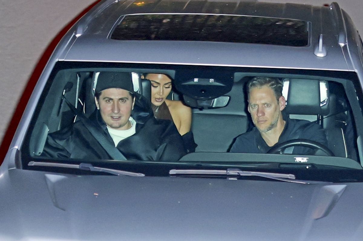 

Kim Kardashian was spotted leaving Timothée Chalamet's private residence in Los Angeles following celebrations for his 30th birthday. 