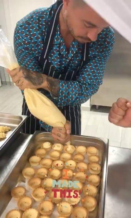 J Balvin, pastry chef