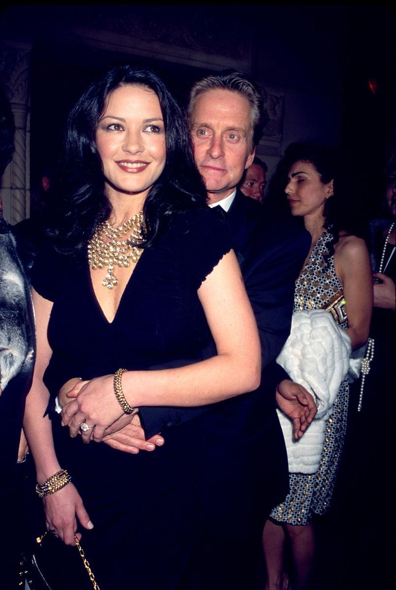 Catherine Zeta-Jones and Michael Douglas attend the 17th Annual Night Of Stars 2000: Salute To Icons Of Design October 24, 2000 in New York, NY.