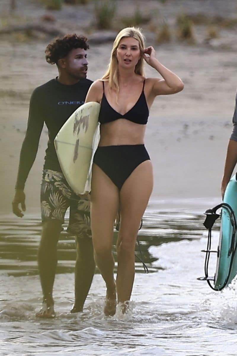 Donald Trump's daughter, Ivanka Trump, is seen enjoying a sun-soaked day on the beach in Costa Rica 